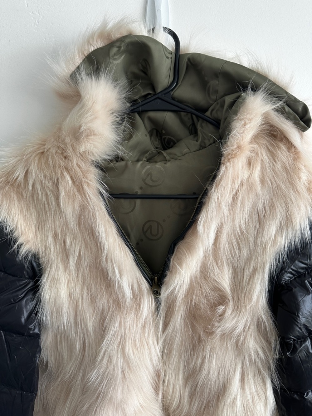OZLANA Raccoon Fur Convertible Detachable Sleeve Vest Coat Jacket - Small - Picture 2 of 11